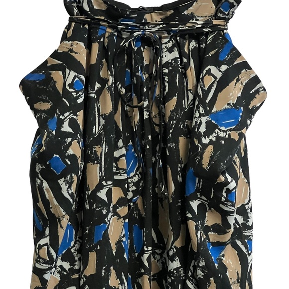 H&M Abstract Print Wrap Midi Skirt Size 8 - Picture 7 of 9